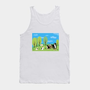 Dog Wild Party in the Nature Tank Top